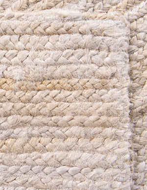 Ivory 8' x 10' Braided Jute Rectangle Rug