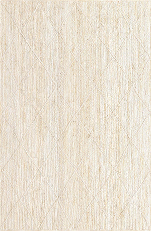 Ivory 5' 1 x 8' Braided Jute Rectangle Rug