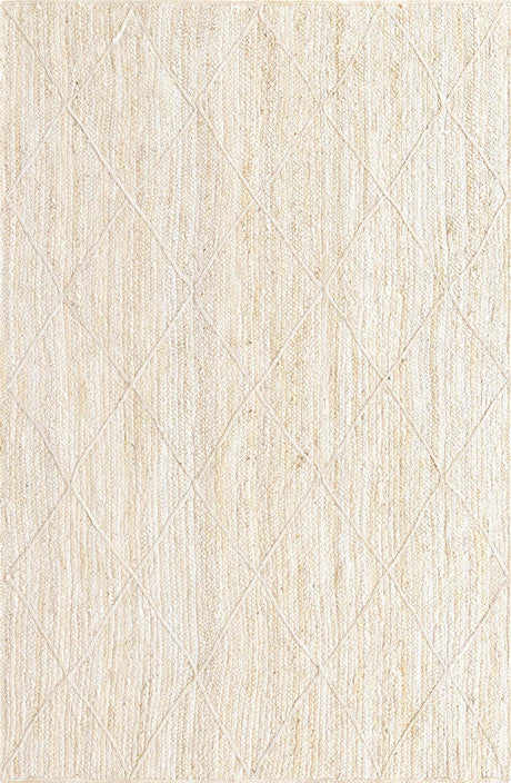 Ivory 5' 1 x 8' Braided Jute Rectangle Rug