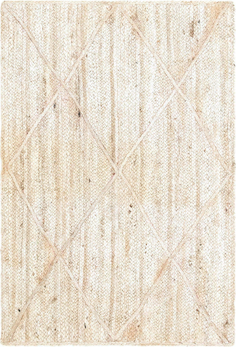 Ivory 3' 3 x 5' 1 Braided Jute Rectangle Rug
