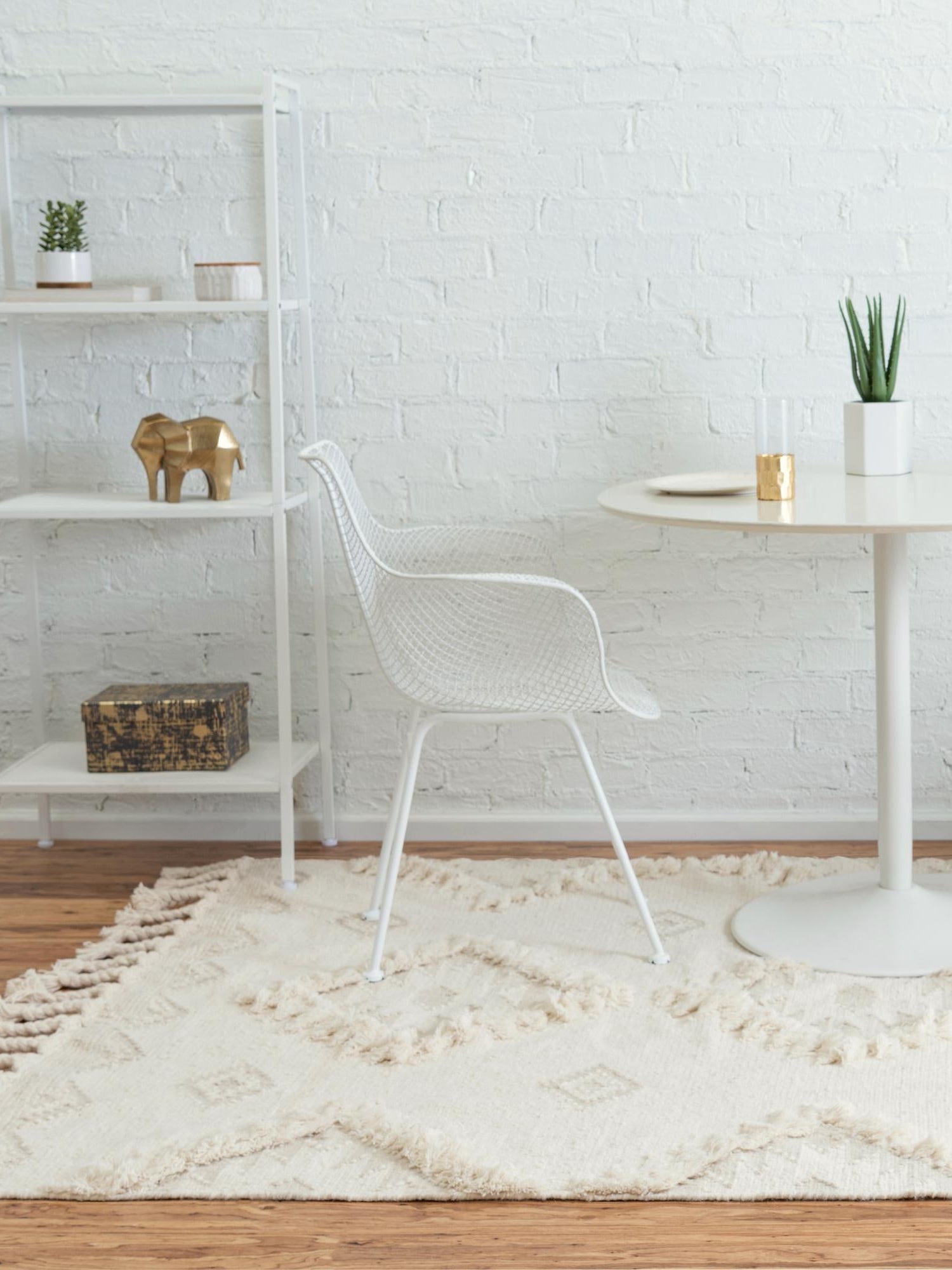 Ivory 8' x 10' Mesa Rectangle Area Rug 100% Wool Geometric All Natural Carpet for Living, Dining, Office, Bedrooms, Dorms, Kitchens for Sale at Rug Engine