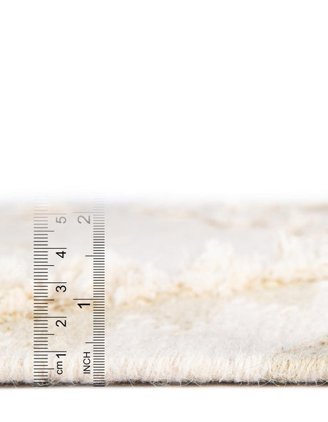 Ivory 5' 1 x 8' Mesa Rectangle Area Rug 100% Wool Geometric All Natural Carpet for Living, Dining, Office, Bedrooms, Dorms, Kitchens for Sale at Rug Engine