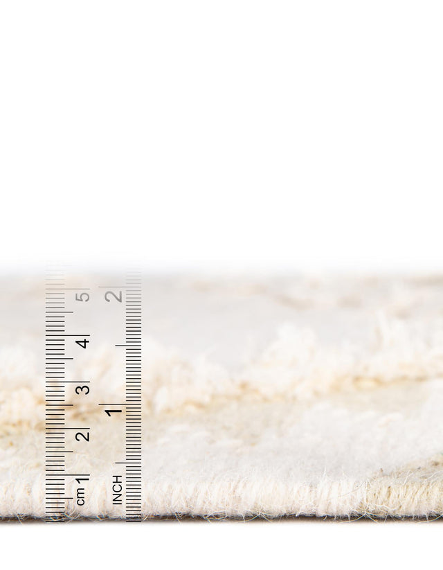 Ivory 5' 1 x 8' Mesa Rectangle Area Rug 100% Wool Geometric All Natural Carpet for Living, Dining, Office, Bedrooms, Dorms, Kitchens for Sale at Rug Engine