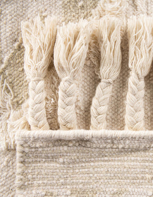 Ivory 5' 1 x 8' Mesa Rectangle Area Rug 100% Wool Geometric All Natural Carpet for Living, Dining, Office, Bedrooms, Dorms, Kitchens for Sale at Rug Engine