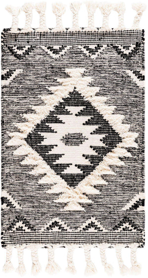 Charcoal 2' x 3' 1 Mesa Rectangle Area Rug 100% Wool Geometric All Natural Carpet for Living, Dining, Office, Bedrooms, Dorms, Kitchens for Sale at Rug Engine