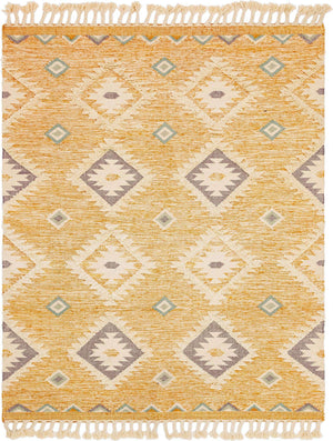 Gold 8' x 10' Mesa Rectangle Area Rug 100% Wool Geometric All Natural Carpet for Living, Dining, Office, Bedrooms, Dorms, Kitchens for Sale at Rug Engine