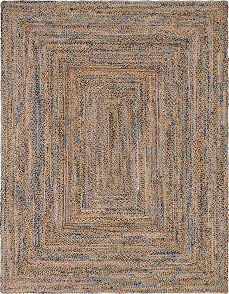 Natural 10' x 13' 1 Braided Chindi Rectangle Rug