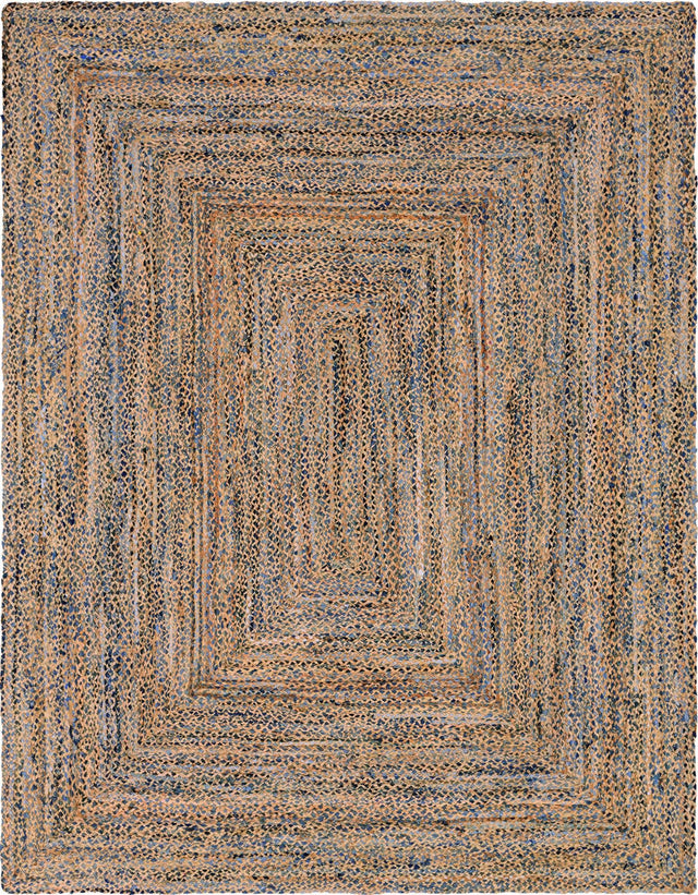 Natural 10' x 13' 1 Braided Chindi Rectangle Rug