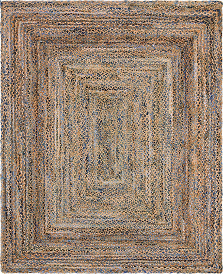 Natural 8' x 10' Braided Chindi Rectangle Rug