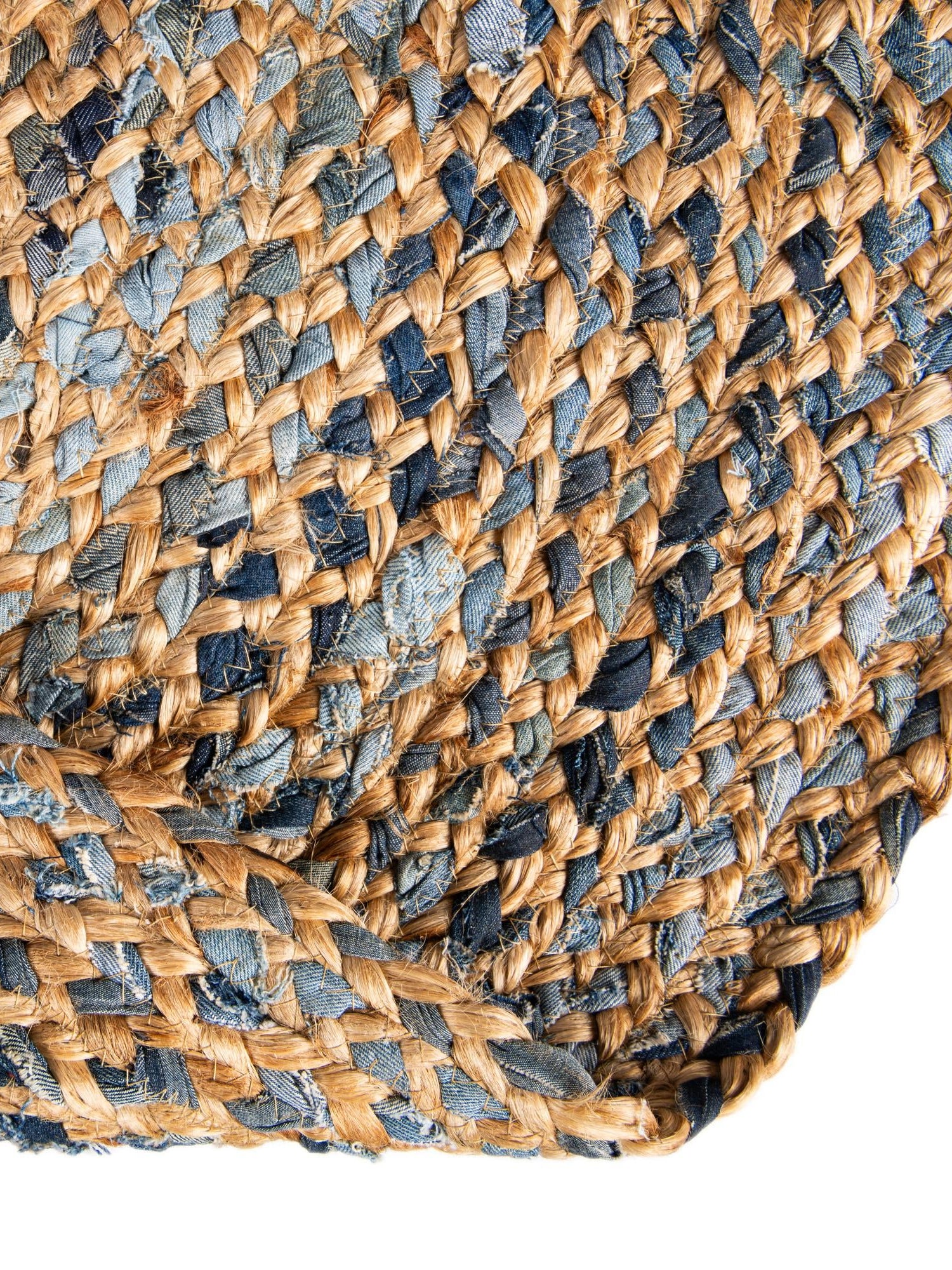 Natural 4' 1 x 6' 1 Braided Chindi Oval Area Rug 100% Cotton Hand Braided Natural Eco-Friendly Boho Style Modern Carpet for Living Rooms Dining Office Dorm for Sale at Rug Engine