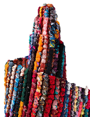 Multicolor 8' x 10' Braided Chindi Rectangle Rug