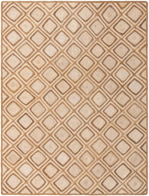 Natural 9' x 12' 2 Braided Jute Rectangle Rug