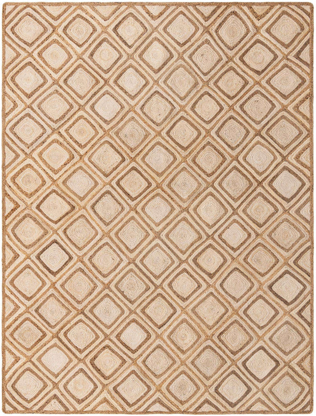 Natural 9' x 12' 2 Braided Jute Rectangle Rug