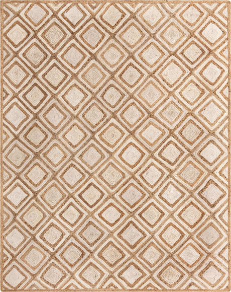 Natural 8' x 10' Braided Jute Rectangle Rug