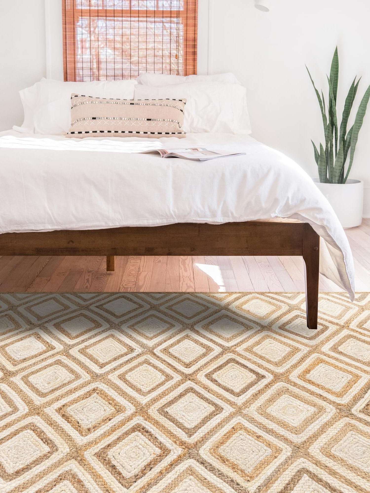 Natural 2' x 3' 1 Braided Jute Rectangle Area Rug 100% Jute Hand Braided Natural Eco-Friendly Boho Style Carpet for Living Rooms Dining Office Space Dorms for Sale at Rug Engine