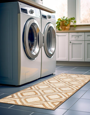 Natural 3' x 6' 1 Braided Jute Runner Rug