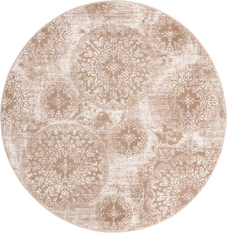Beige 7' 1 x 7' 1 Sofia Round Rug
