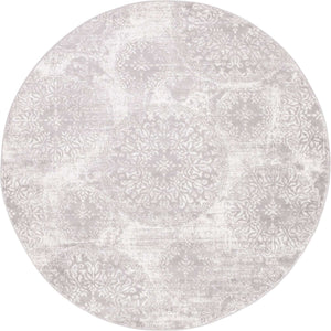 Light Gray 7' 1 x 7' 1 Sofia Round Rug