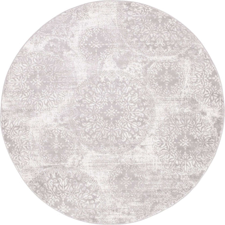 Light Gray 7' 1 x 7' 1 Sofia Round Rug