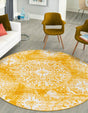 Yellow 5' 1 x 5' 1 Sofia Round Rug