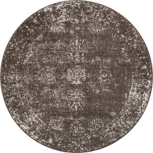 Brown 5' x 5' Sofia Round Rug