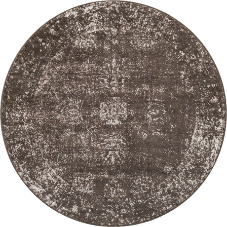 Brown 5' x 5' Sofia Round Rug