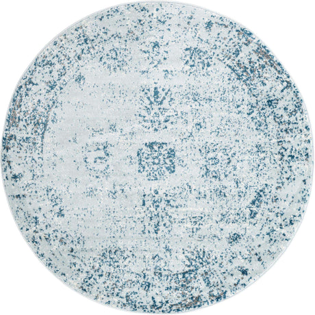 Light Blue 5' 1 x 5' 1 Sofia Round Rug