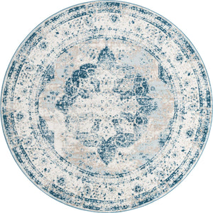 Blue 7' 1 x 7' 1 Sofia Round Rug