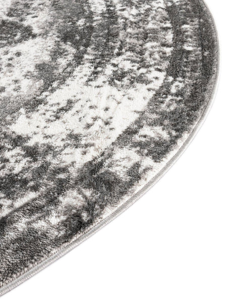 Gray 13' 1 x 13' 1 Sofia Round Area Rug Durable Easy Clean Stain Resistant Unique Carpet for Affordable Interior Home Design for Sale at Rug Engine