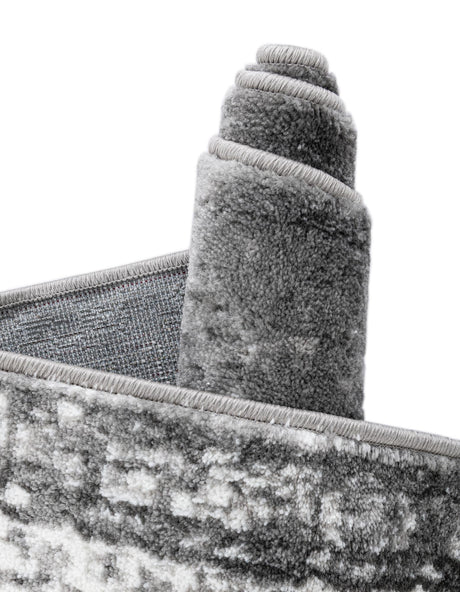 Gray 13' 1 x 13' 1 Sofia Round Area Rug Durable Easy Clean Stain Resistant Unique Carpet for Affordable Interior Home Design for Sale at Rug Engine