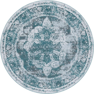 Turquoise 5' 1 x 5' 1 Sofia Round Rug