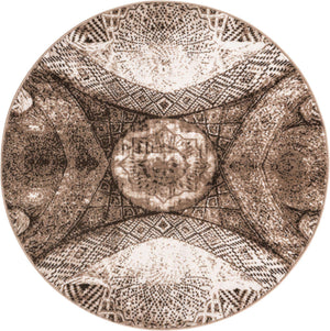Brown 5' 1 x 5' 1 Sofia Round Rug