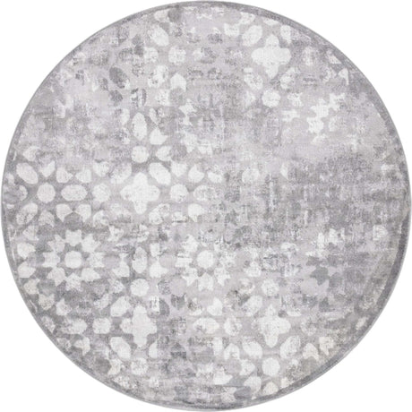 Dark Gray 7' 1 x 7' 1 Sofia Round Rug