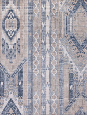 Navy Blue 10' x 13' 1 Portland Rectangle Area Rug 85% Polypropylene & 15% Polyester Vintage Distressed Traditional Carpet for Home Decor for Sale at Rug Engine