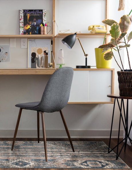 Navy Blue 2' 7 x 10' Portland Runner Area Rug 85% Polypropylene & 15% Polyester Vintage Distressed Traditional Carpet for Home Decor for Sale at Rug Engine