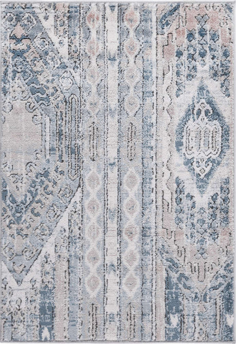 Navy Blue 2' 2 x 3' 1 Portland Rectangle Area Rug 85% Polypropylene & 15% Polyester Vintage Distressed Traditional Carpet for Home Decor for Sale at Rug Engine