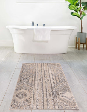 Ivory 2' 7 x 13' 1 Portland Runner Area Rug 85% Polypropylene & 15% Polyester Vintage Distressed Traditional Carpet for Home Decor for Sale at Rug Engine