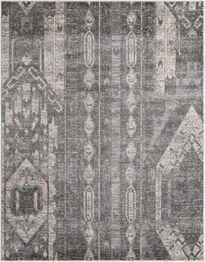 Gray 7' 10 x 10' Portland Rectangle Area Rug 85% Polypropylene & 15% Polyester Vintage Distressed Traditional Carpet for Home Decor for Sale at Rug Engine