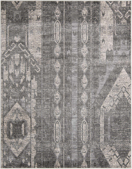 Gray 7' 10 x 10' Portland Rectangle Area Rug 85% Polypropylene & 15% Polyester Vintage Distressed Traditional Carpet for Home Decor for Sale at Rug Engine