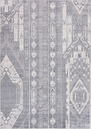 Gray 7' 1 x 10' Portland Rectangle Area Rug 85% Polypropylene & 15% Polyester Vintage Distressed Traditional Carpet for Home Decor for Sale at Rug Engine