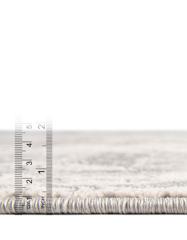 Gray 7' 10 x 11' Portland Rectangle Area Rug 85% Polypropylene & 15% Polyester Vintage Distressed Traditional Carpet for Home Decor for Sale at Rug Engine