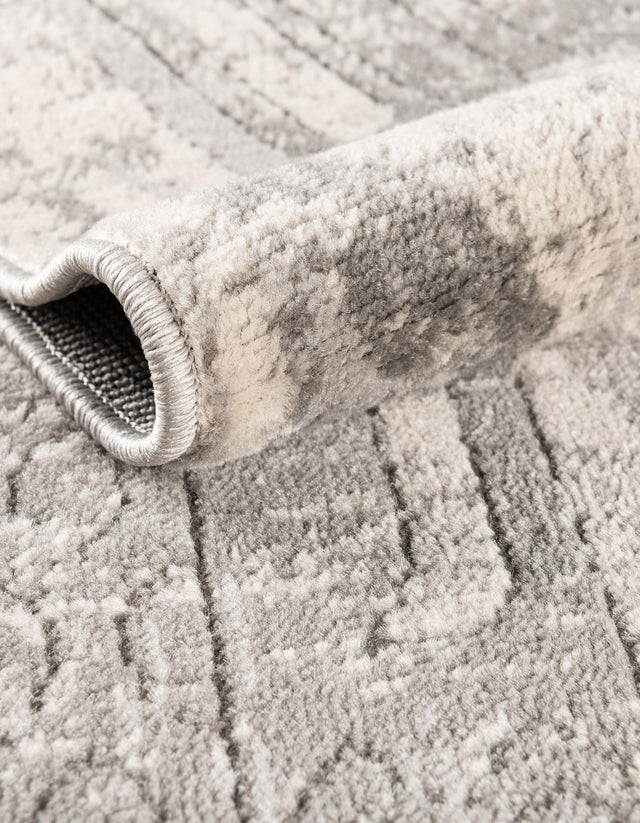 Gray 7' 10 x 11' Portland Rectangle Area Rug 85% Polypropylene & 15% Polyester Vintage Distressed Traditional Carpet for Home Decor for Sale at Rug Engine