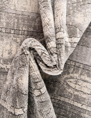 Gray 7' 10 x 11' Portland Rectangle Area Rug 85% Polypropylene & 15% Polyester Vintage Distressed Traditional Carpet for Home Decor for Sale at Rug Engine