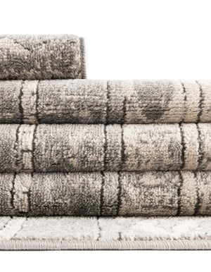 Gray 7' 10 x 11' Portland Rectangle Area Rug 85% Polypropylene & 15% Polyester Vintage Distressed Traditional Carpet for Home Decor for Sale at Rug Engine
