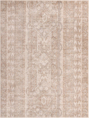 Ivory 7' 10 x 10' Portland Rectangle Area Rug 85% Polypropylene & 15% Polyester Vintage Distressed Traditional Carpet for Home Decor for Sale at Rug Engine