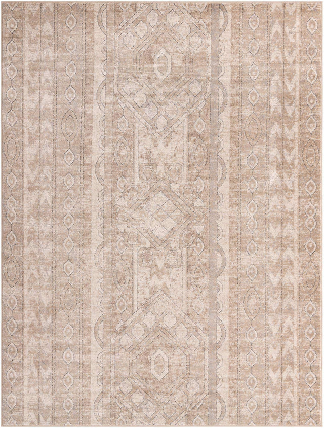Ivory 7' 10 x 10' Portland Rectangle Area Rug 85% Polypropylene & 15% Polyester Vintage Distressed Traditional Carpet for Home Decor for Sale at Rug Engine