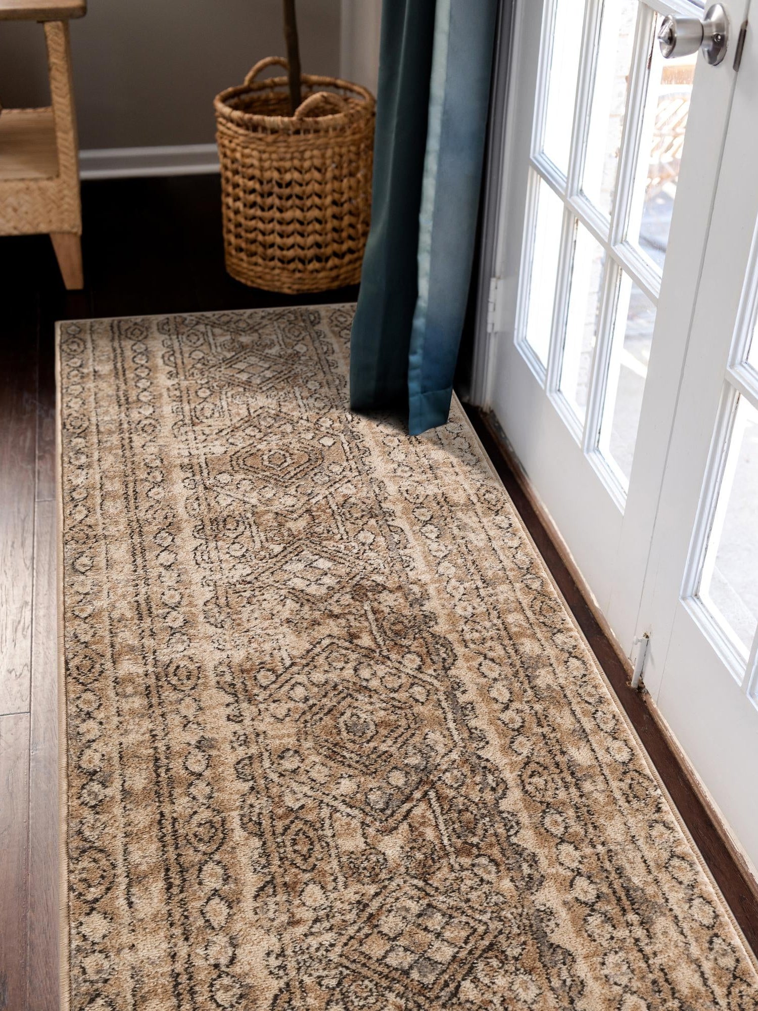 Ivory 2' 7 x 13' 1 Portland Runner Area Rug 85% Polypropylene & 15% Polyester Vintage Distressed Traditional Carpet for Home Decor for Sale at Rug Engine