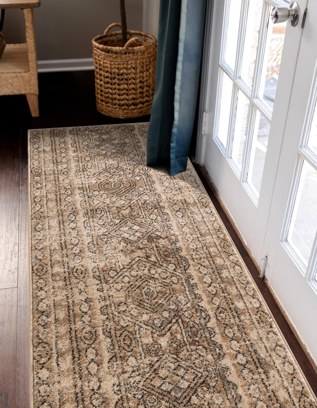 Ivory 2' 7 x 13' 1 Portland Runner Area Rug 85% Polypropylene & 15% Polyester Vintage Distressed Traditional Carpet for Home Decor for Sale at Rug Engine