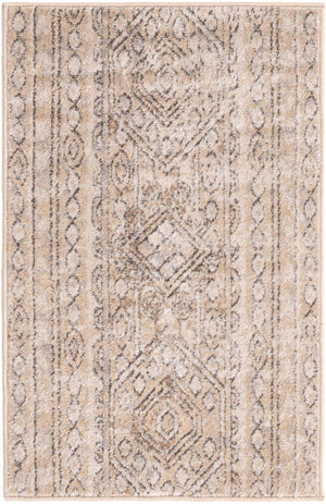 Ivory 2' 2 x 3' 1 Portland Rectangle Area Rug 85% Polypropylene & 15% Polyester Vintage Distressed Traditional Carpet for Home Decor for Sale at Rug Engine