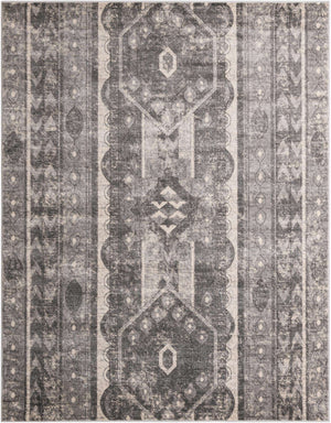 Gray 7' 10 x 10' Portland Rectangle Area Rug 85% Polypropylene & 15% Polyester Vintage Distressed Traditional Carpet for Home Decor for Sale at Rug Engine